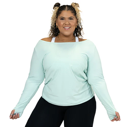 Open Back Long Sleeve | Mint - Image 9