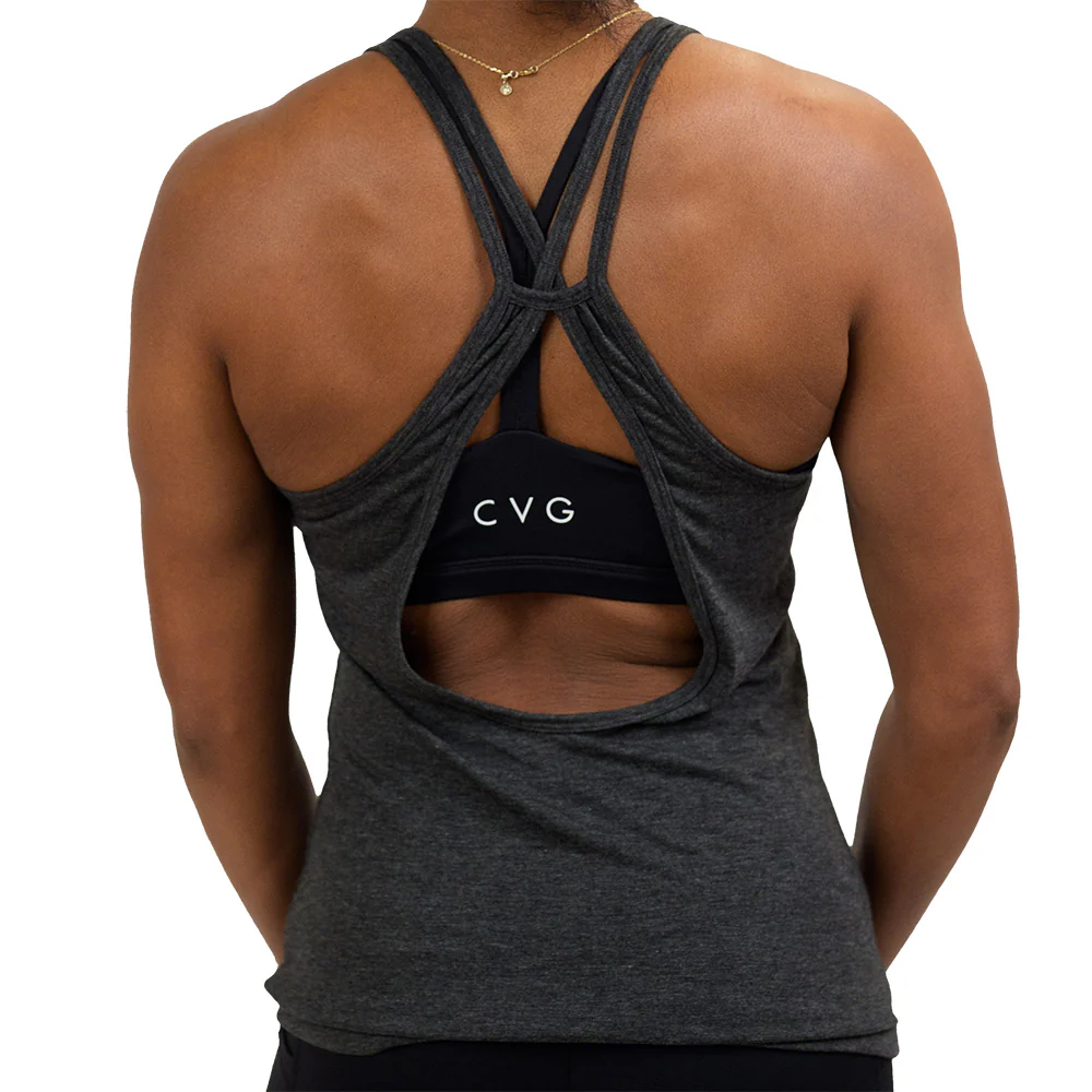 Open Back Tank | Grey - Image 2