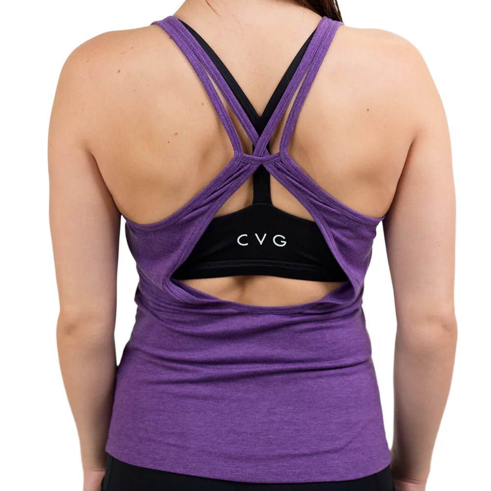Open Back Tank | Purple - Image 2