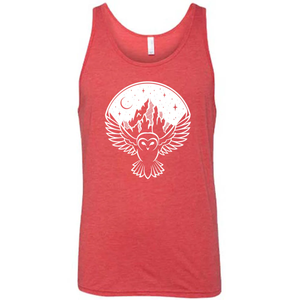 Owl Night Sky Mountain Shirt Unisex - Image 6
