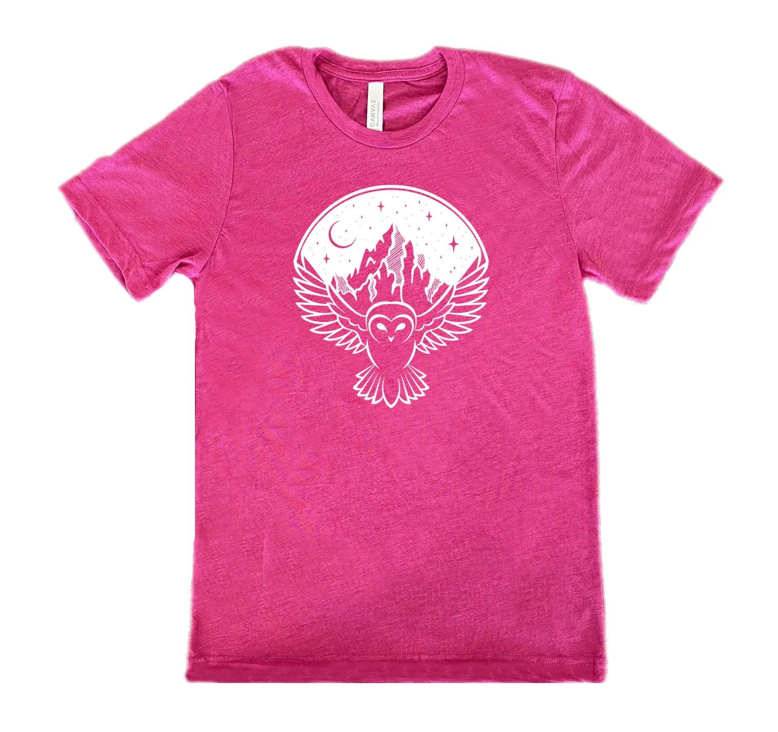 Owl Night Sky Mountain Shirt Unisex - Image 9