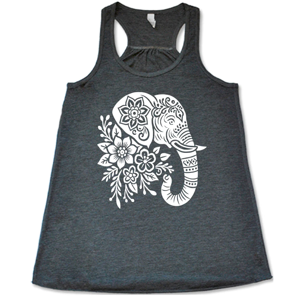Patterned Floral Elephant Shirt - Image 2
