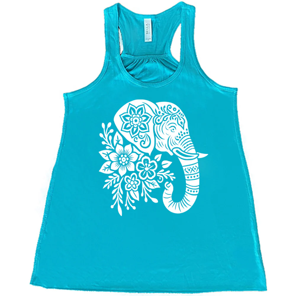 Patterned Floral Elephant Shirt - Image 6