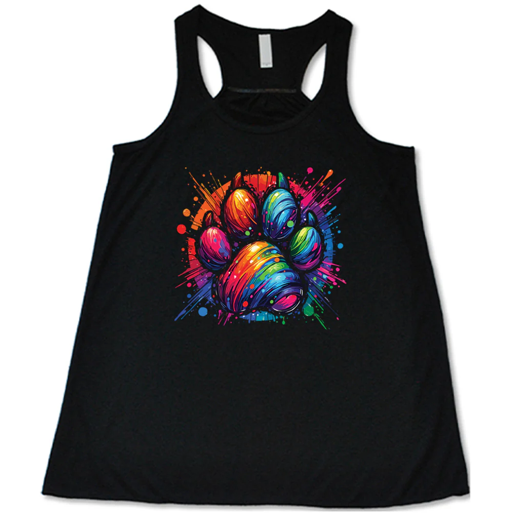 Paw Rainbow Paint Shirt - Image 7