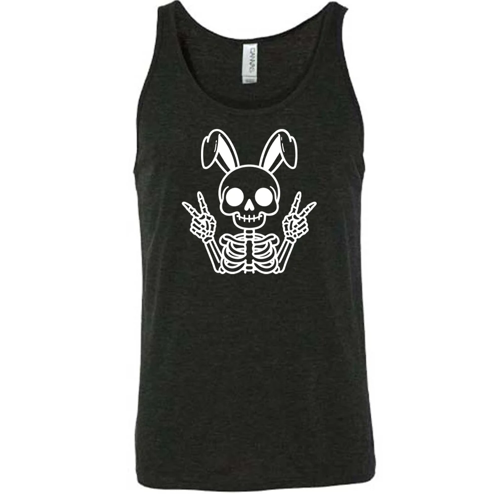 Peace Bunny Skeleton Shirt Unisex - Image 3
