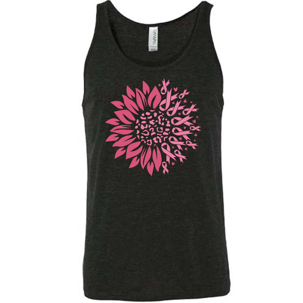 Pink Ribbon Sunflower Shirt Unisex - Image 3