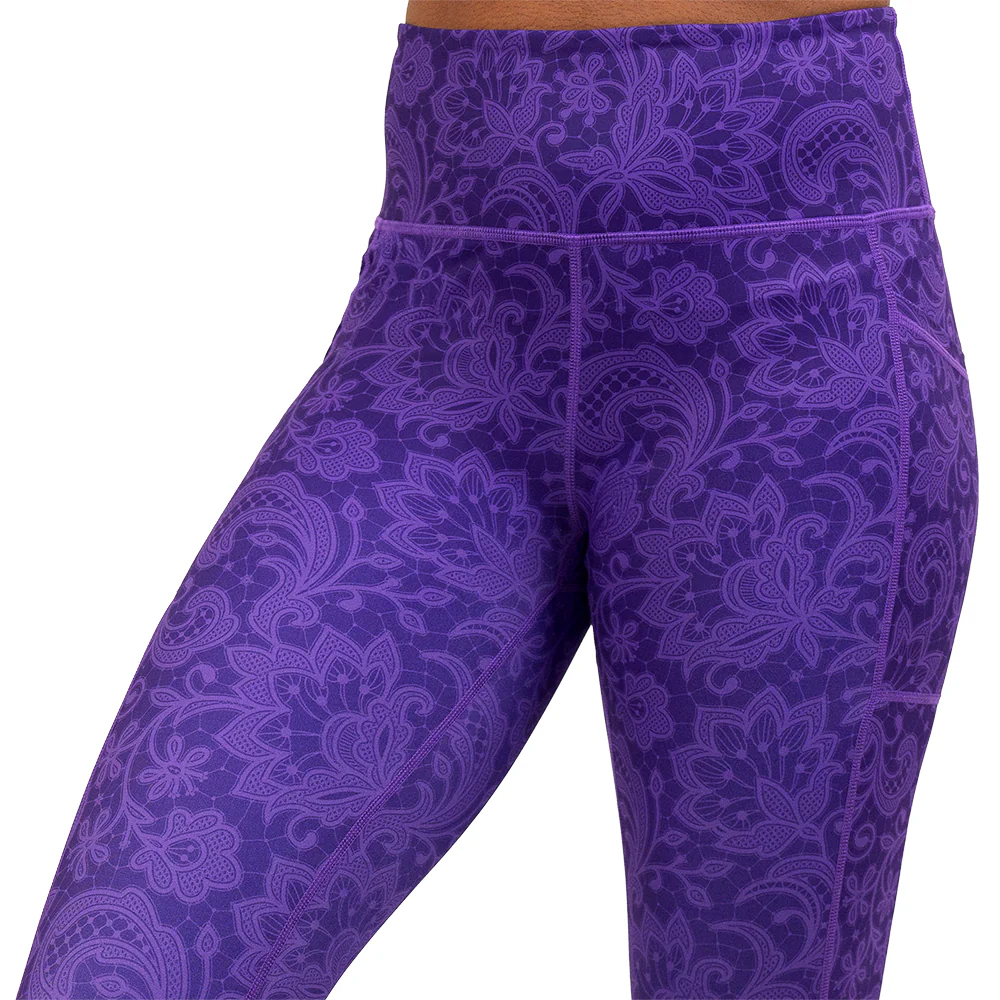Purple Lace Leggings