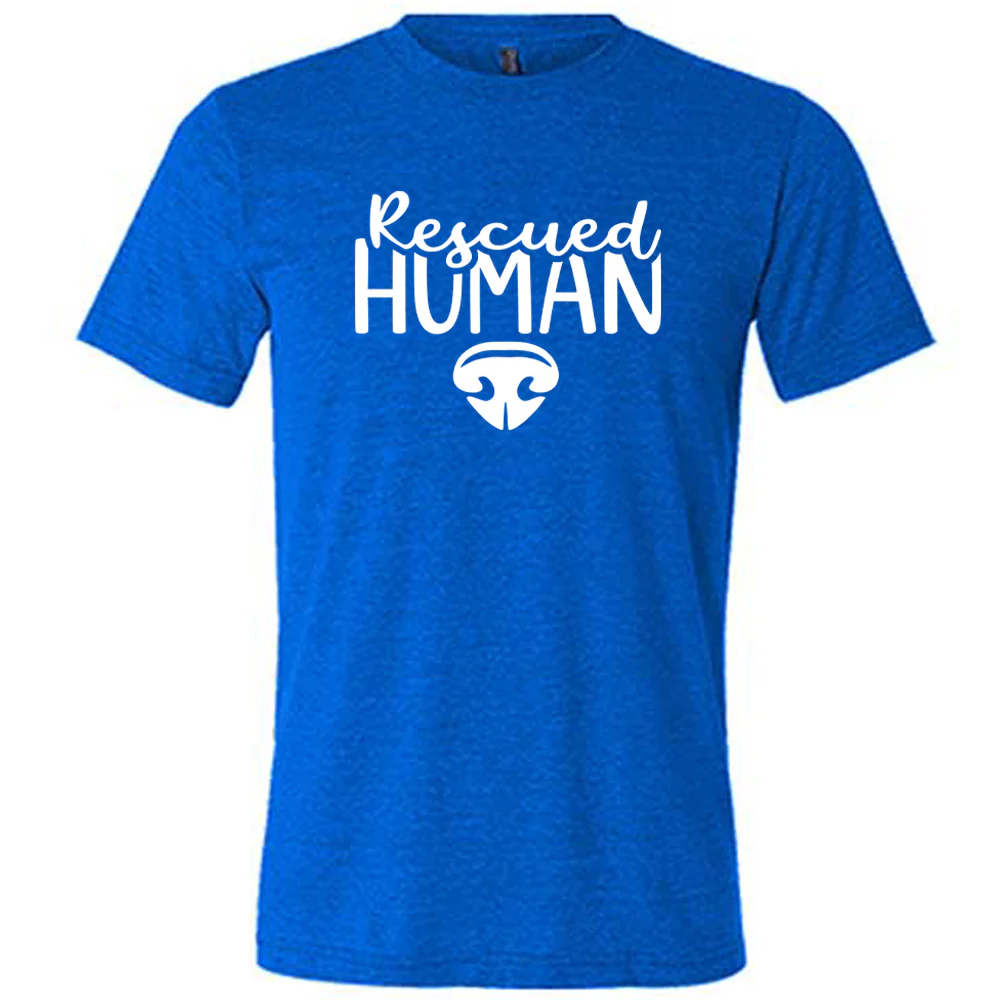 Rescued Human Shirt Unisex - Image 3
