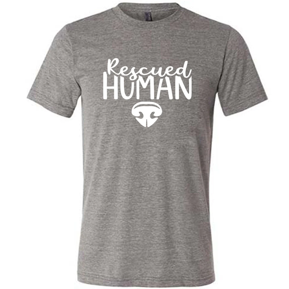 Rescued Human Shirt Unisex - Image 7