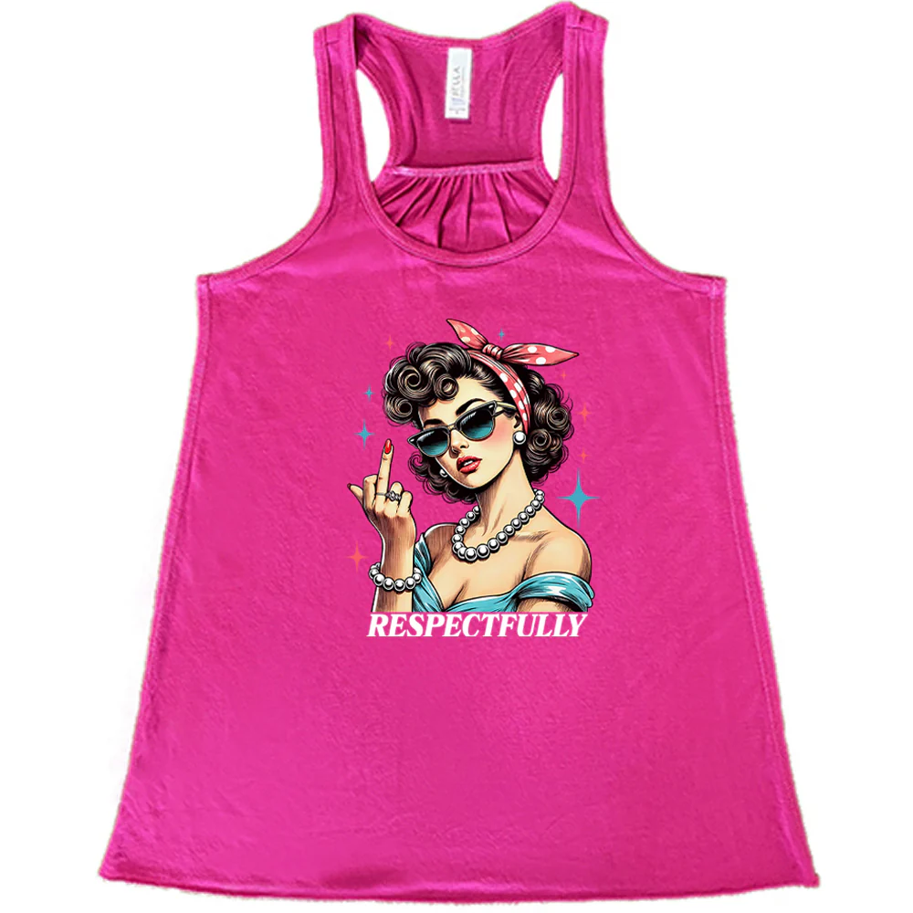 Respectfully Middle Finger Shirt - Image 4