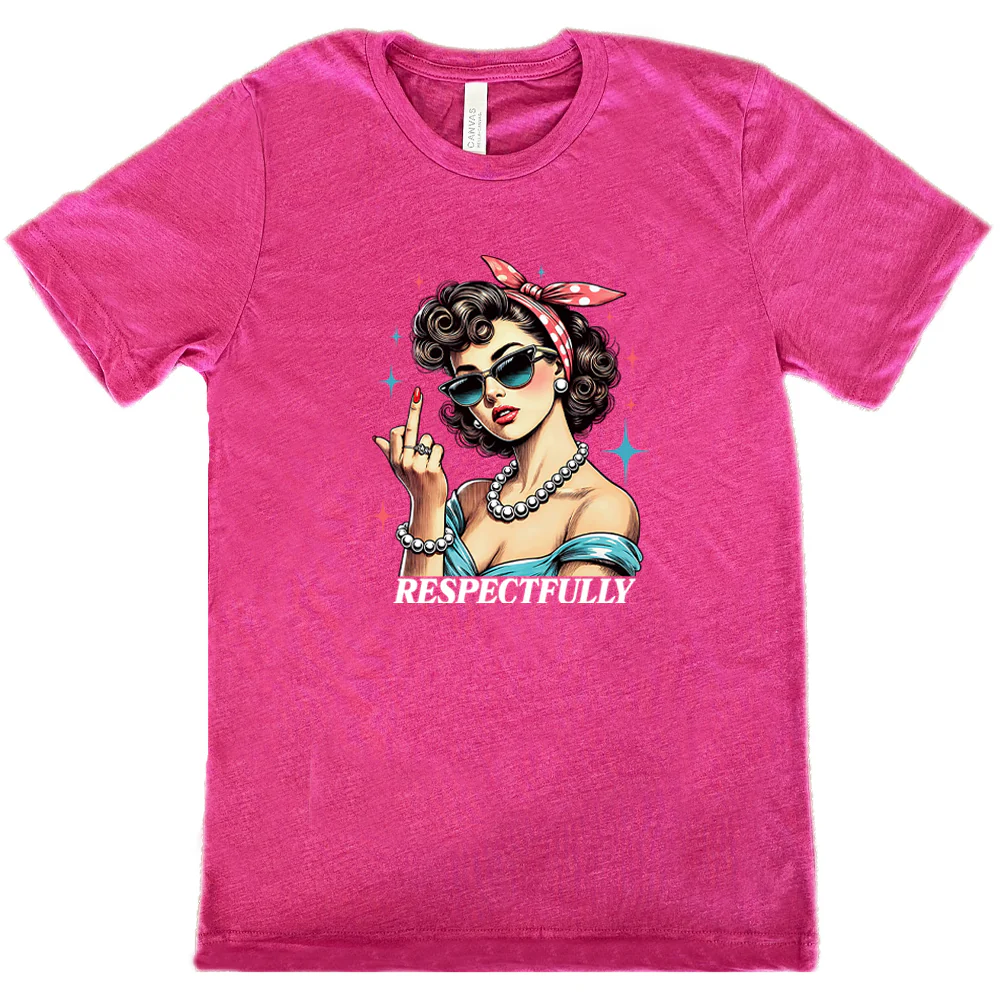 Respectfully Middle Finger Shirt Unisex - Image 10