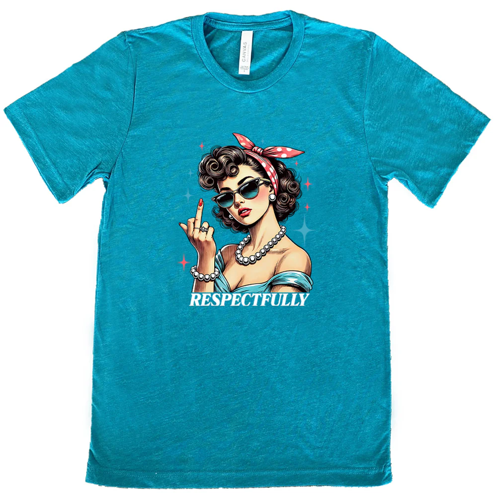 Respectfully Middle Finger Shirt Unisex - Image 11