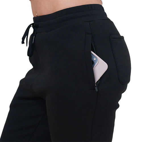 Rest Day Sweatpants | Fleece Lined | Black - Image 3
