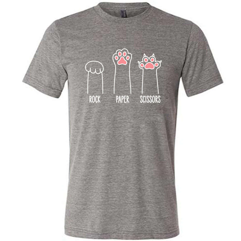 Rock Paper Scissors Cat Paws Shirt Unisex - Image 7