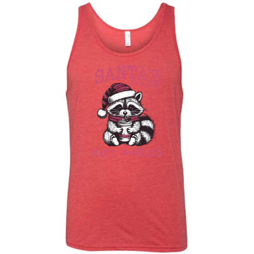 Santa's Favorite Hot Mess Raccoon Shirt Unisex - Image 6