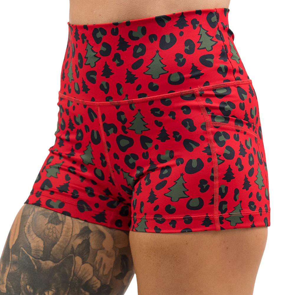 Shorts | Christmas Leopard