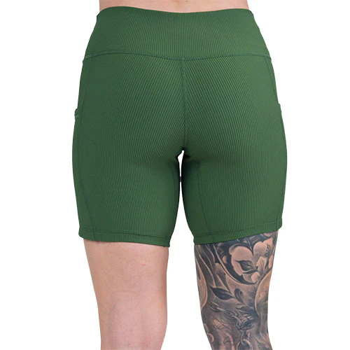 Shorts | Ribbed | Hunter Green - Image 8