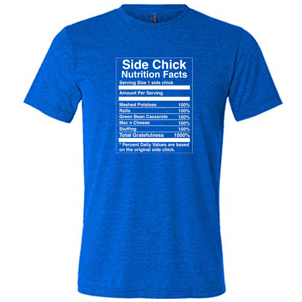 Side Chick Nutrition Facts Shirt Unisex - Image 8