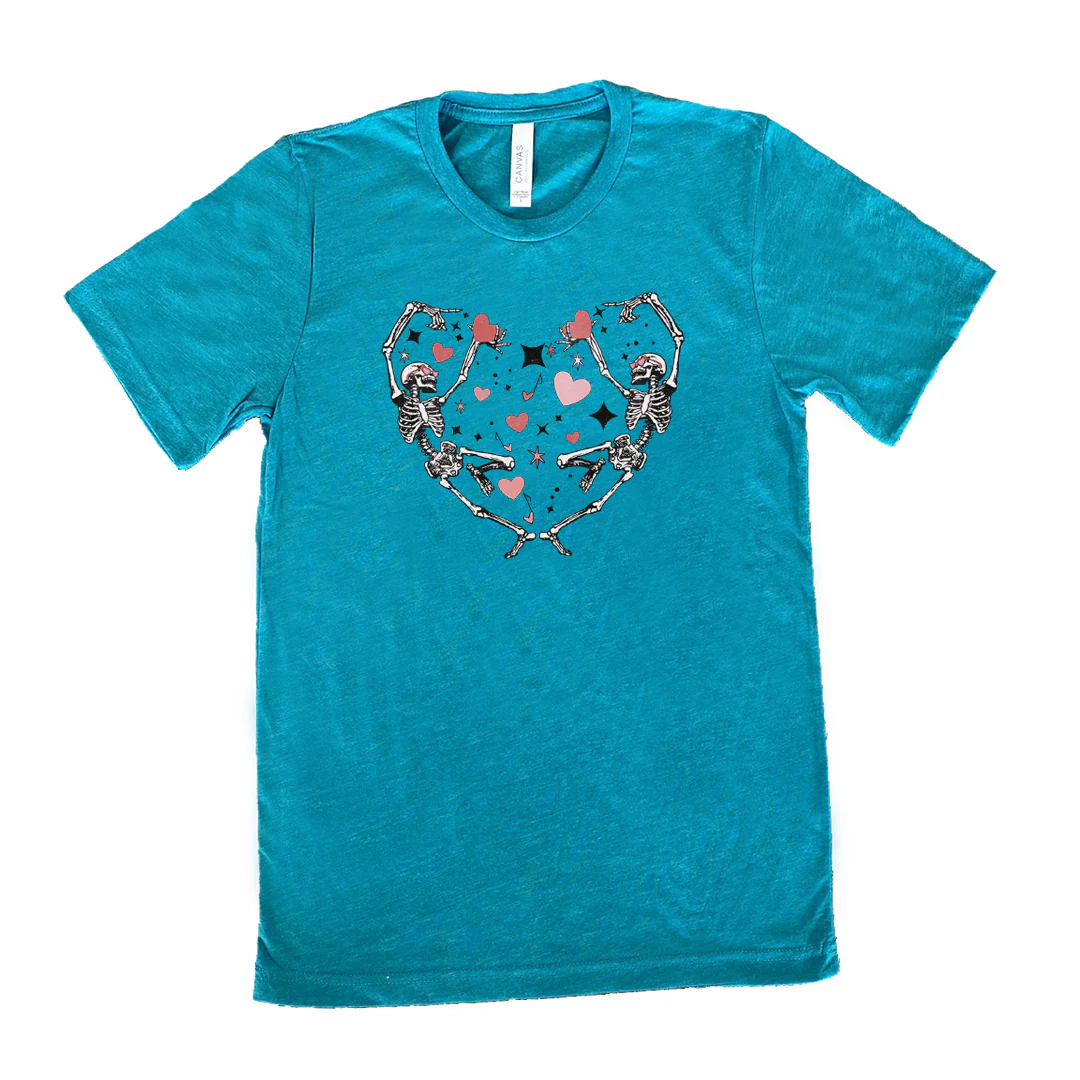 Skeletons Heart Shirt Unisex - Image 10