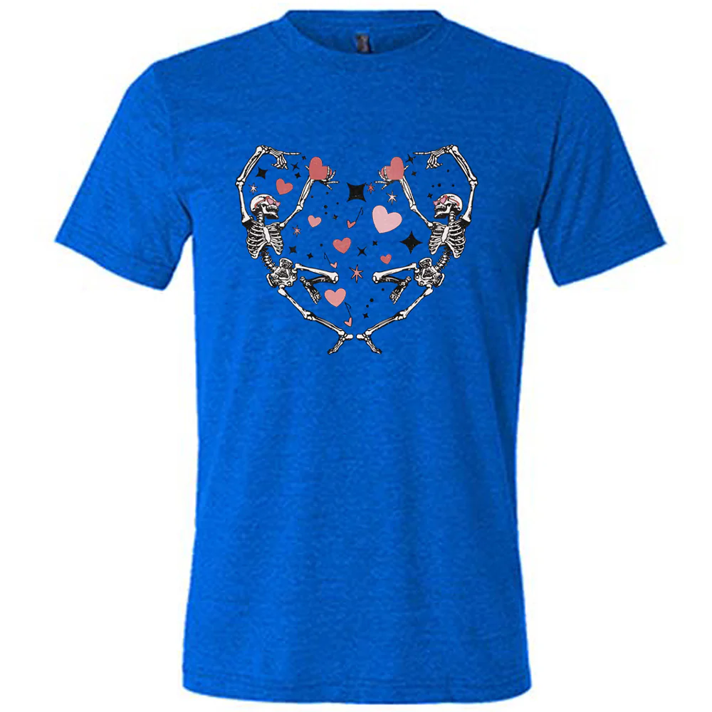 Skeletons Heart Shirt Unisex - Image 3
