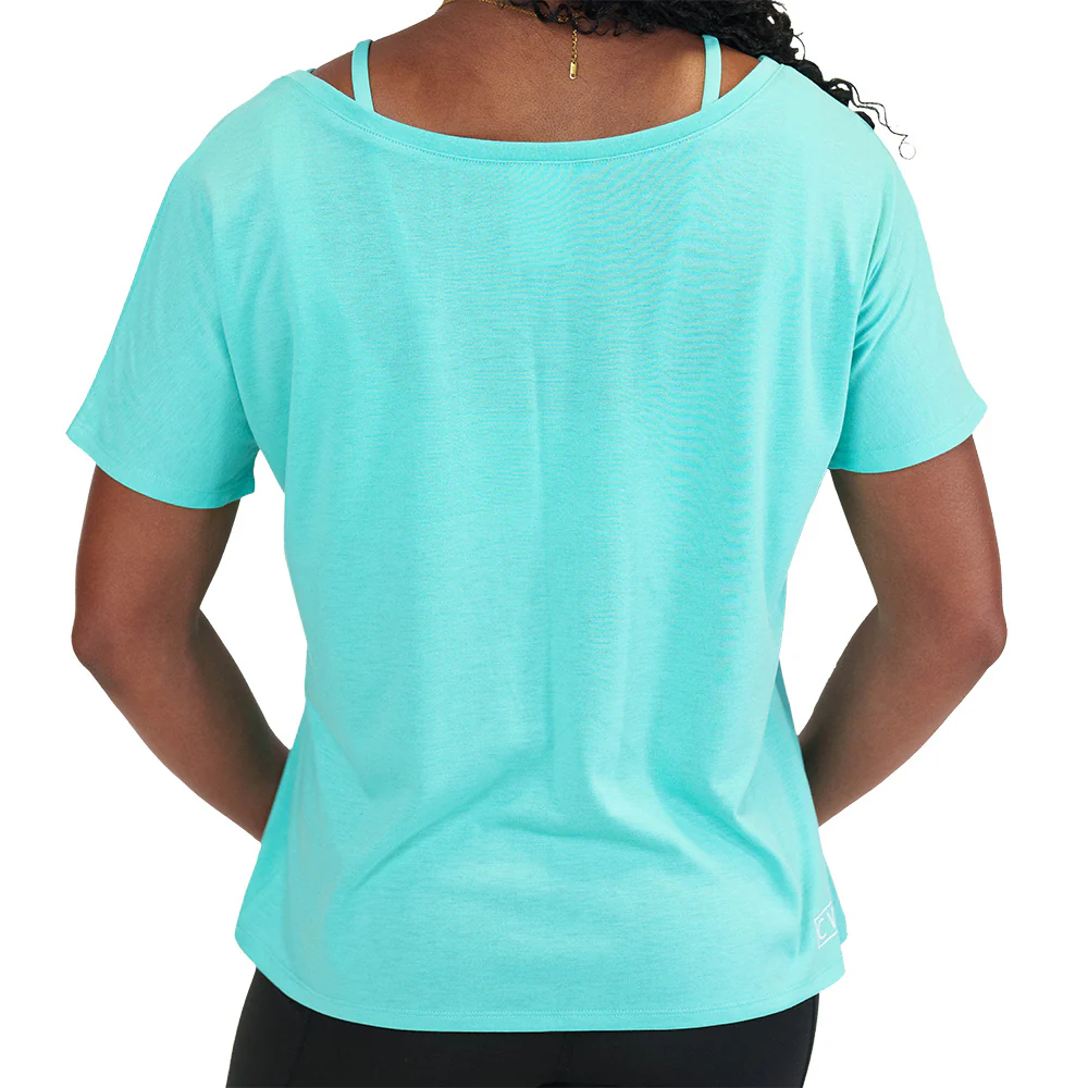Slouchy Tee | Turquoise - Image 2