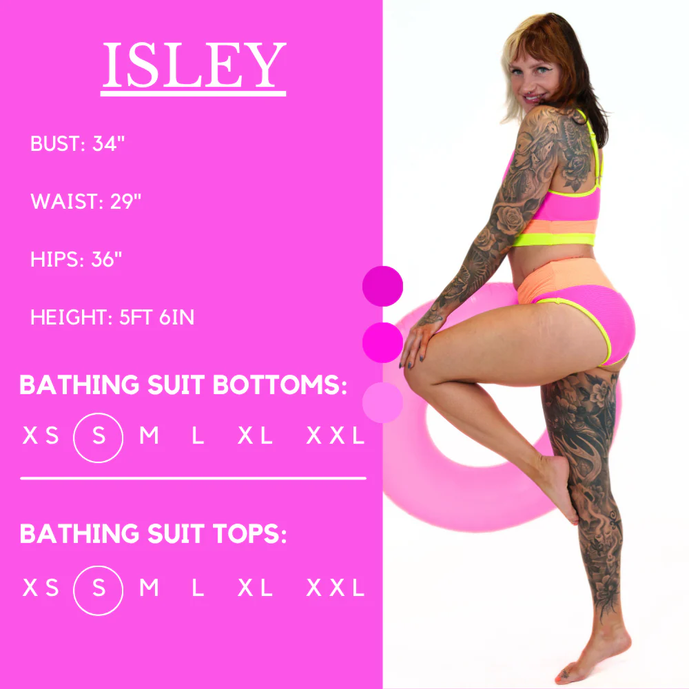 Swimsuit Top | Neon Coastline - Image 4
