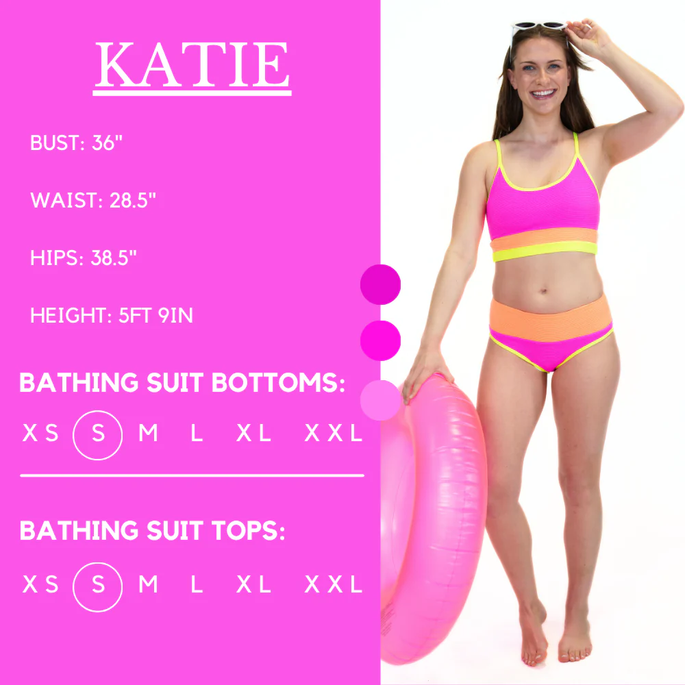 Swimsuit Top | Neon Coastline - Image 5
