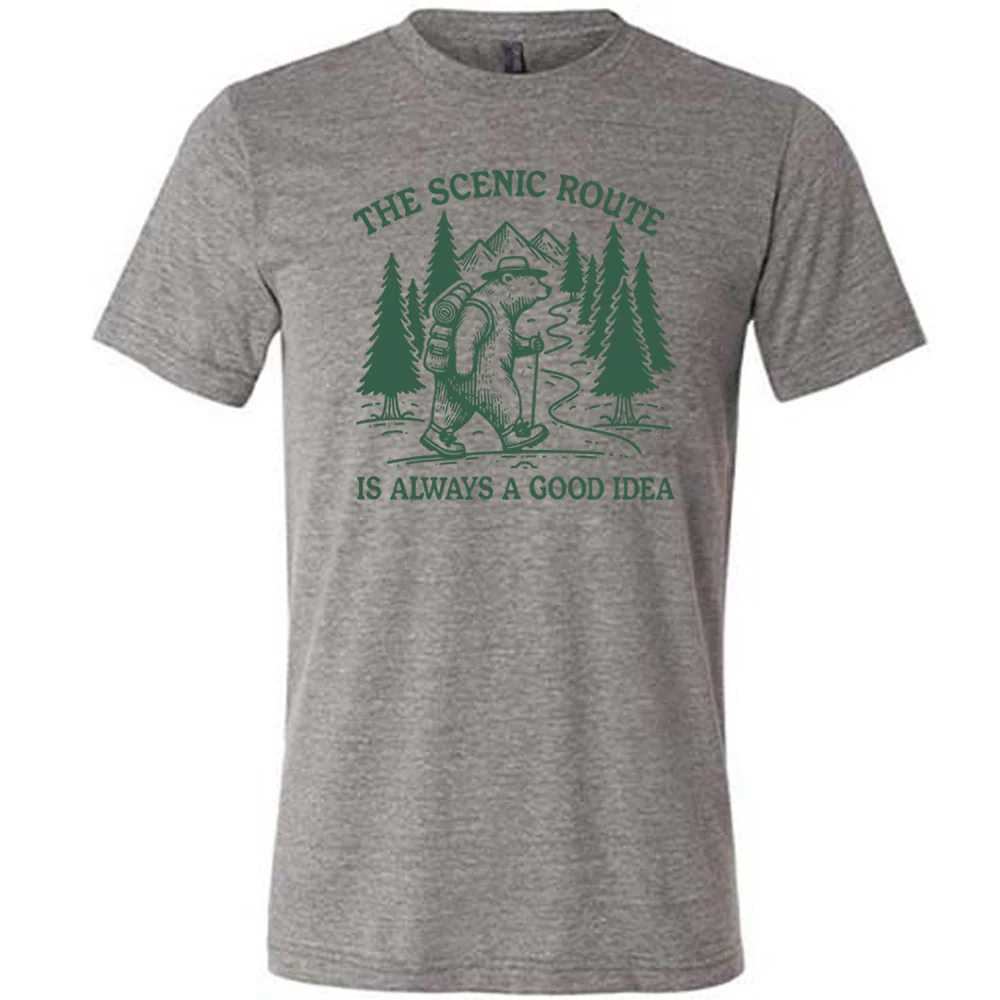 The Scenic Route Is Always A Good Idea Shirt Unisex - Image 7
