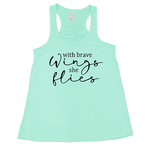 With Brave Wings She Flies Shirt - Image 4